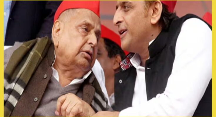 akhilesh yadav and mulayam singh yadav