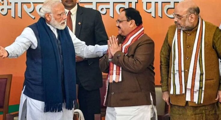 PM Modi, JP Nadda,Amit Shah