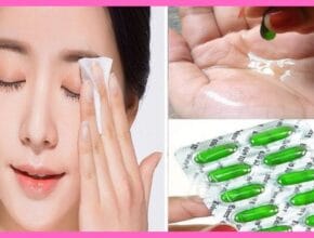 Skin Care With Vitamin E Capsule