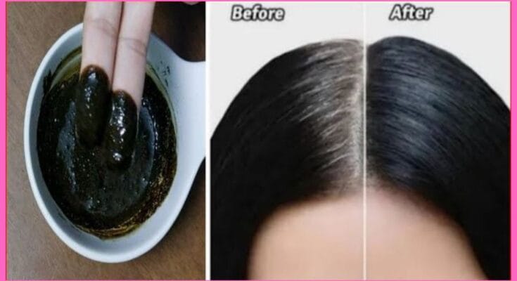 Home remedy to black hair