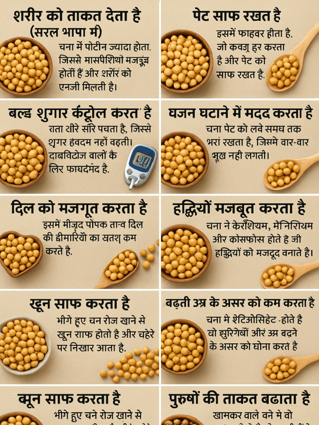 चना खाने के 10 फायदे -जानें