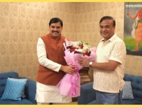 mohan yadav meeting with cm himanta