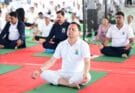 International Yaga Day: मुख्यमंत्री पुष्कर सिंह धामी ने बनबसा में किया सामूहिक योगाभ्यास